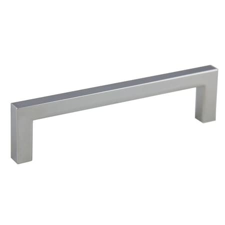 Crown 5-1/2" Modern Square Cabinet Pull with 5" Center to Center Polished Chrome Finish CHP87227PC